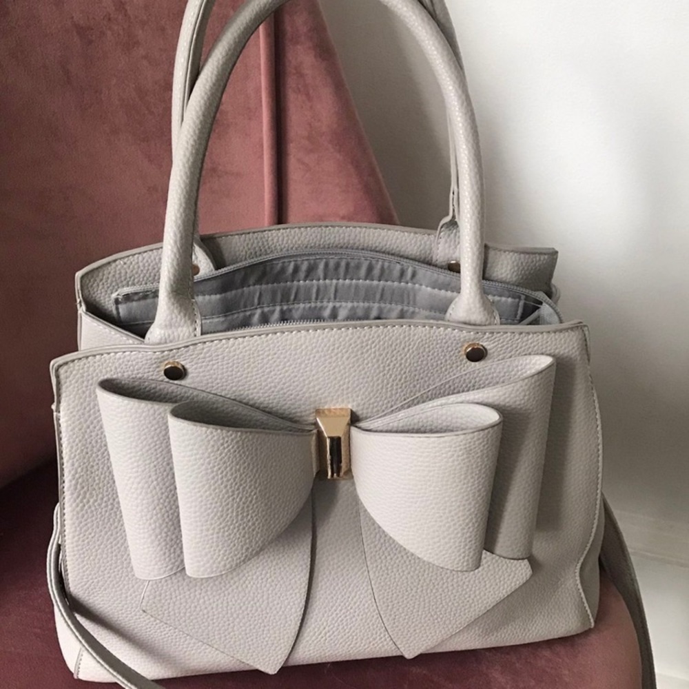 COPY - Gray Bow Purse